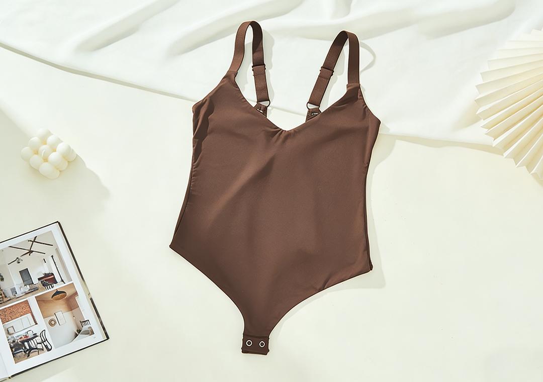 OEM High Stretch Double Layer Women’s Shaping Bodysuit