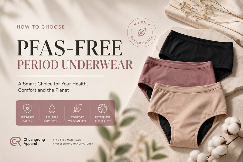 Cómo elegir un fabricante de ropa interior menstrual libre de PFAS